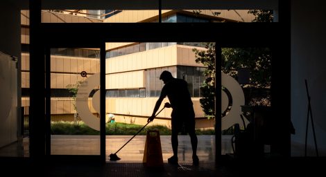 Image of person at work